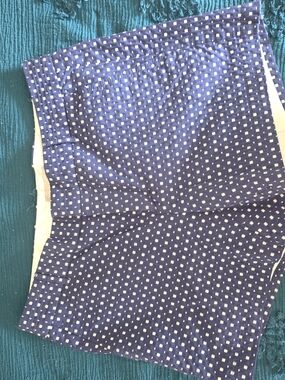 Banana Republic Navy Blue Polka Dot Chino Shorts